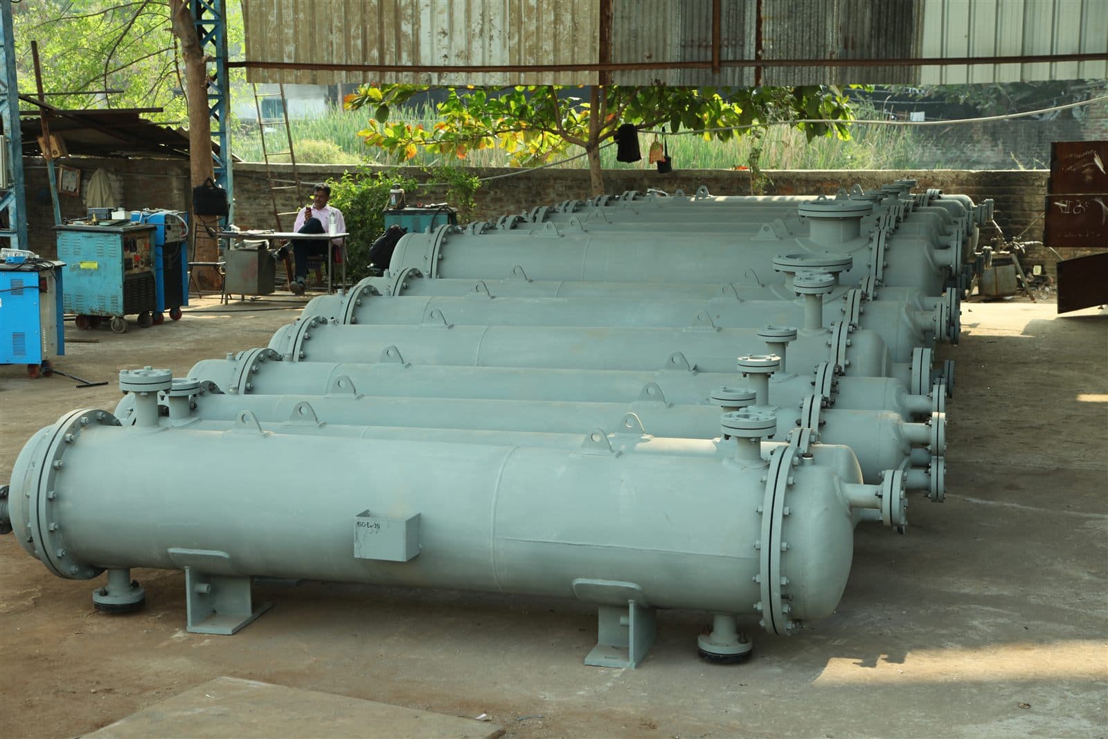 Shell and tube heat exchangers manufactured at Ohm Engineers, Vadodara